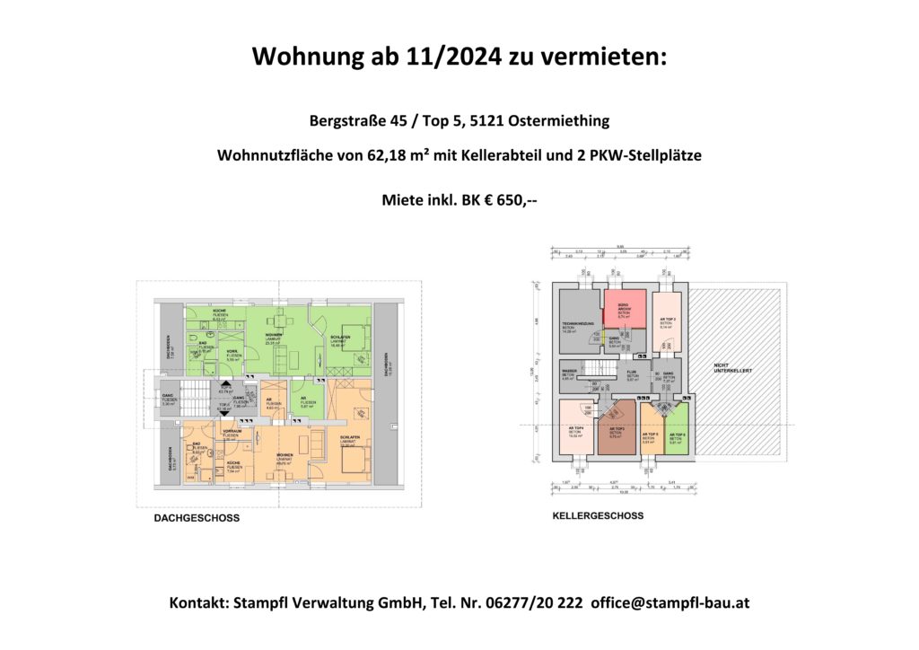 Wohnung zu vermieten